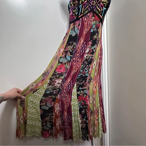 Anthropologie Embroidered Flowy Maxi Dress - Picture 7 of 8